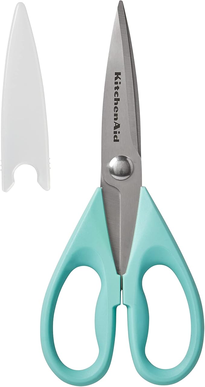 KitchenAid All Purpose Kitchen Shears with Protective Sheath Durable Stainless Steel Scissors