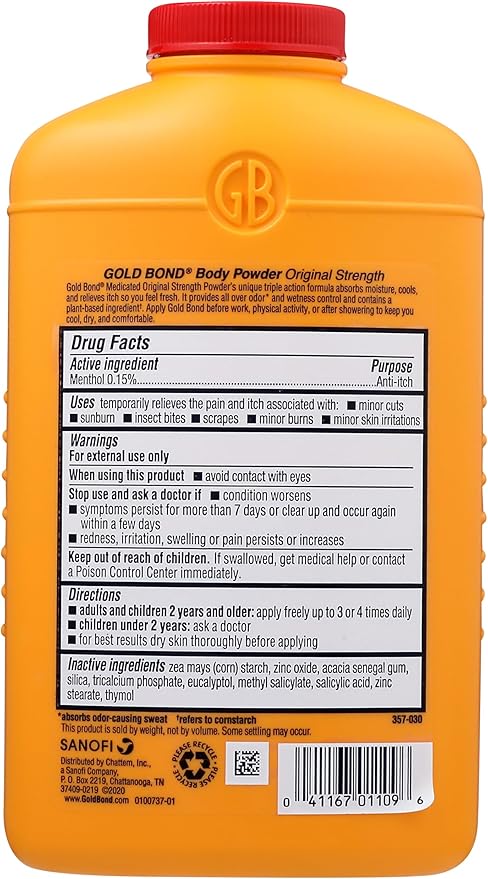 Gold Bond Medicated Original Strength Body Powder
