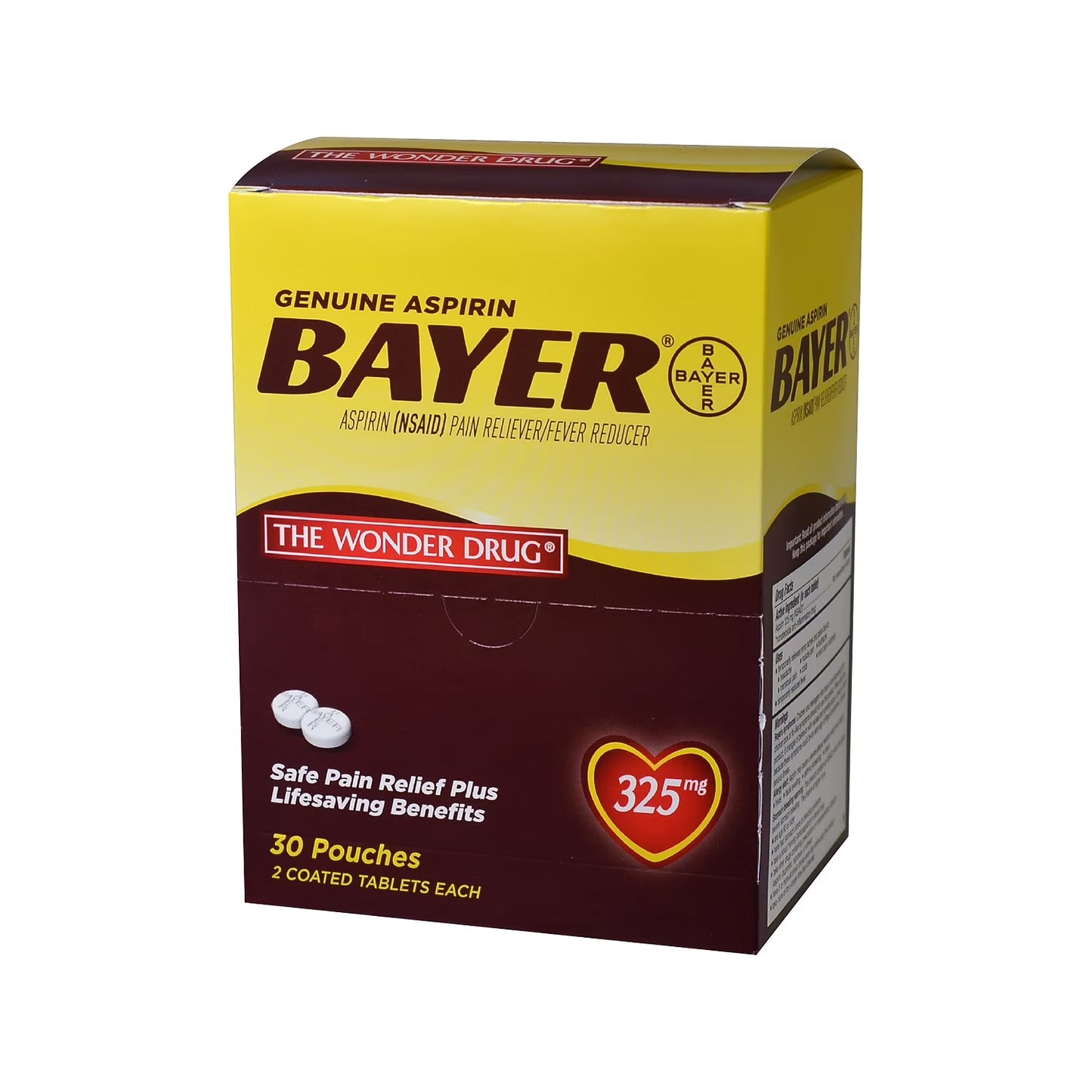 Bayer 325mg Genuine Buffered Aspirin (NSAID) Tablet