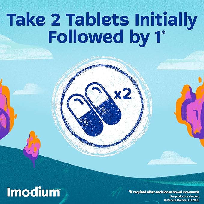 Imodium A-D Diarrhea Relief Caplets with Loperamide