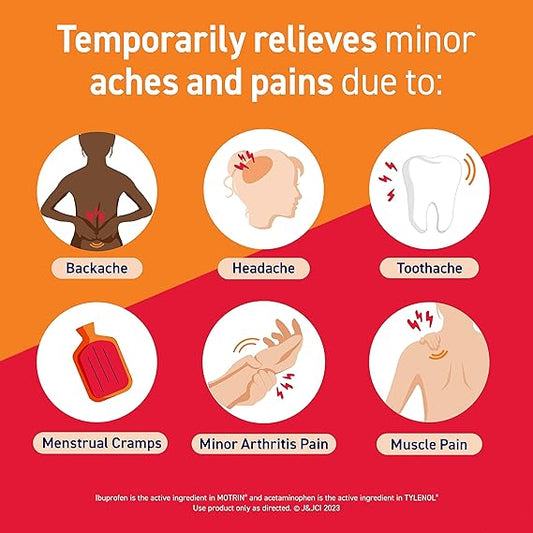 Motrin Dual Action with Tylenol, Fast-Acting Dual Action Pain Reliever