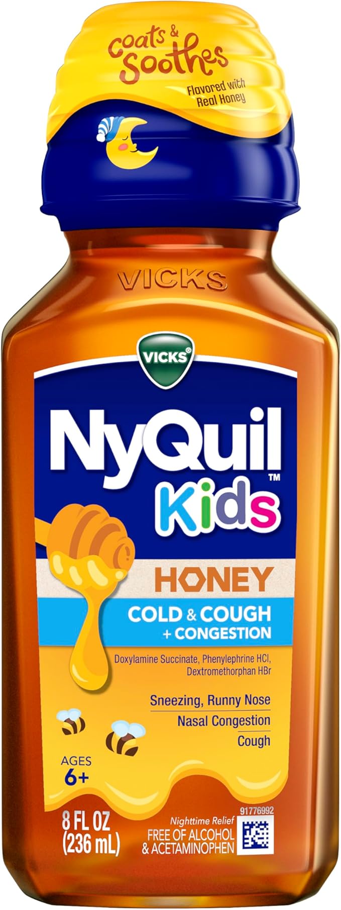 Vicks Kids NyQuil Honey Cold & Cough + Congestion Relief