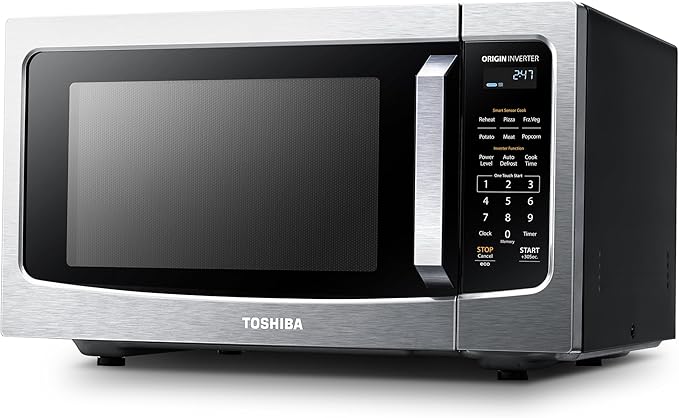 TOSHIBA ML4-EM12PA(BS) Countertop Microwave Oven with Stylish Design As Kitchen Essentials