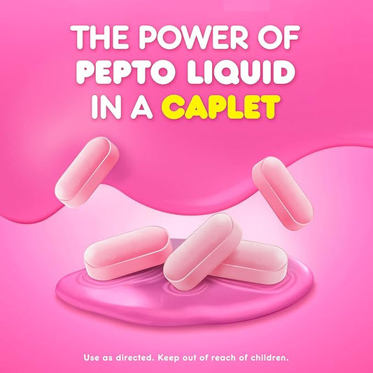 Pepto Bismol Caplets, Upset Stomach Relief, Nausea Relief