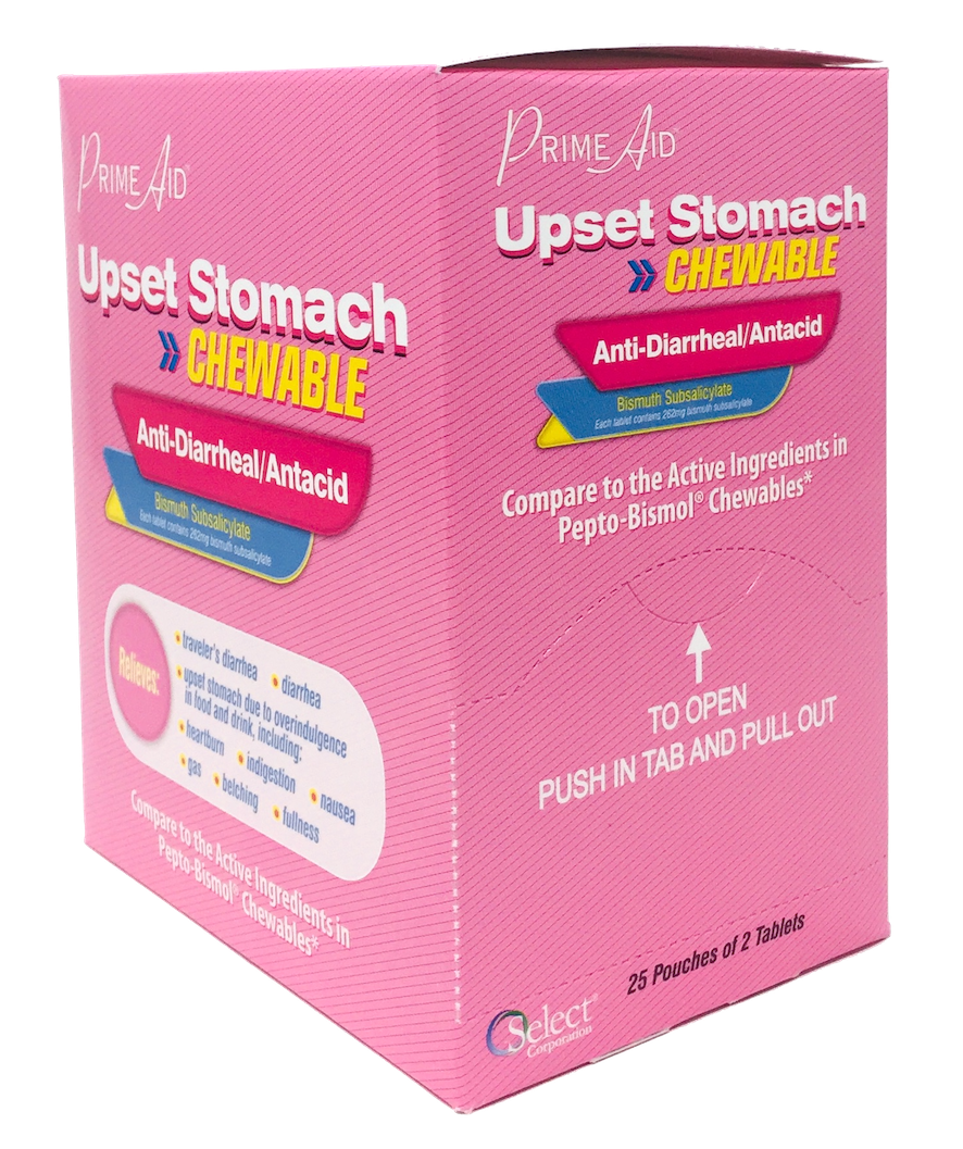Prime Aid Chewable Upset Stomach