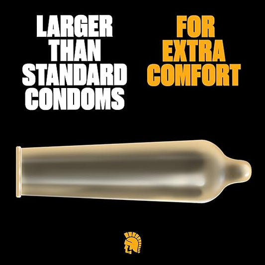 TROJAN Magnum Lubricated Large Condoms, Comfortable and Smooth Lubricated,