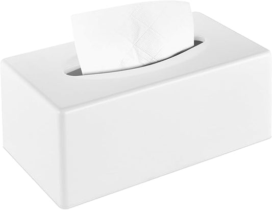 Tissue Box Cover, Rectangular Facial Tissue Holder with Bottom