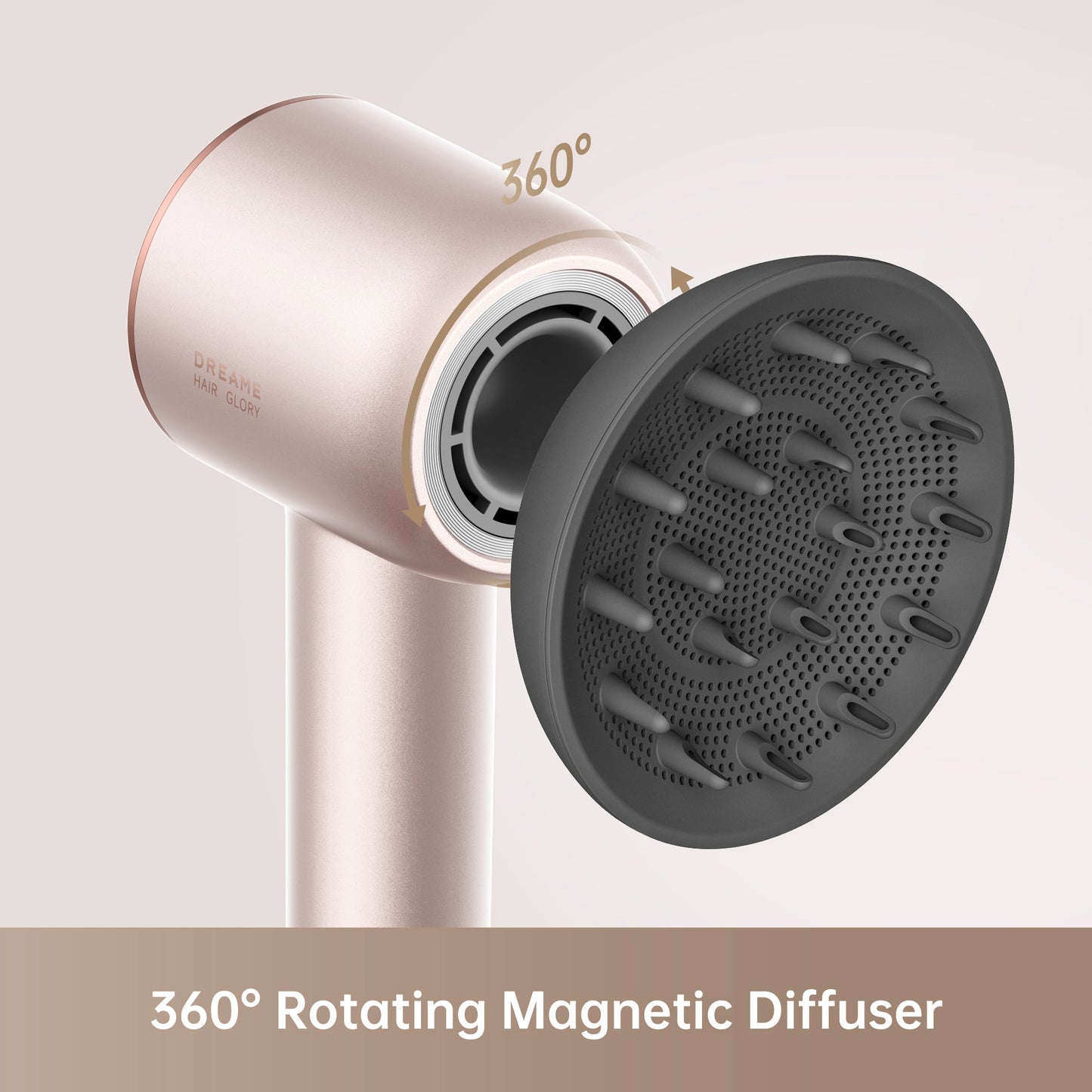 Dreame Glory Pro Hair Dryer, 2 Mins Fast Drying, 4 temperatures and 2 speeds