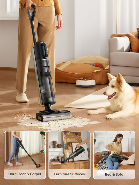 H12 Dual Vacuum Mop Cleaning Bundle, 1 more Filter