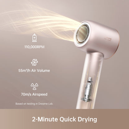 Dreame Glory Pro Hair Dryer, 2 Mins Fast Drying, 4 temperatures and 2 speeds