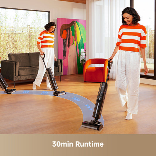 FloorX 301 Floor Washer, Mop Vacuum Combo with Auto Self-Cleaning