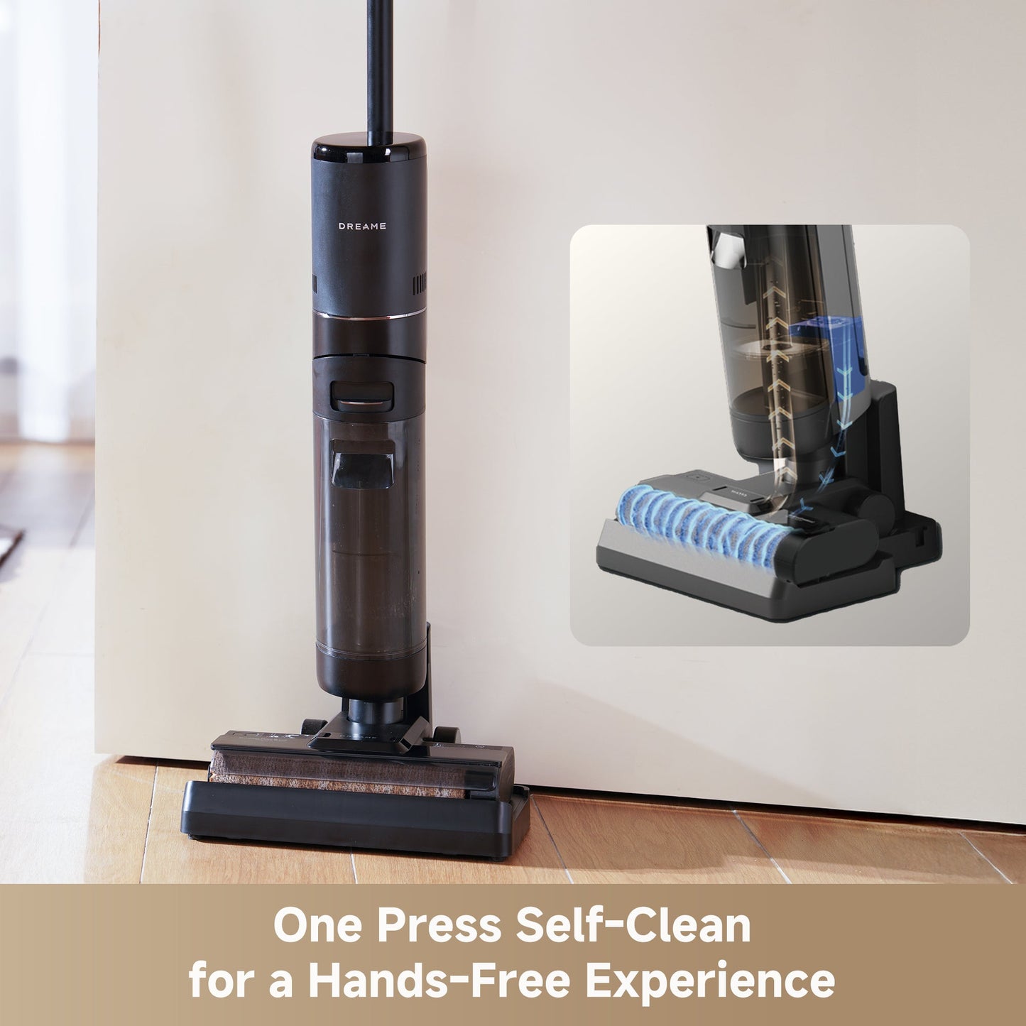 FloorX 301 Floor Washer, Mop Vacuum Combo with Auto Self-Cleaning