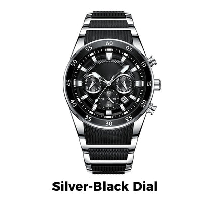 Men's Waterproof Multifunctional Quartz Watch – Stylish & Durable
