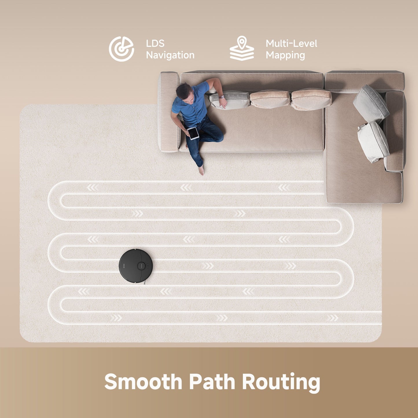 GoVac 300 Robot Vacuum and Mop