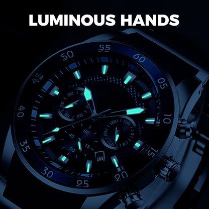 Men's Waterproof Multifunctional Quartz Watch – Stylish & Durable