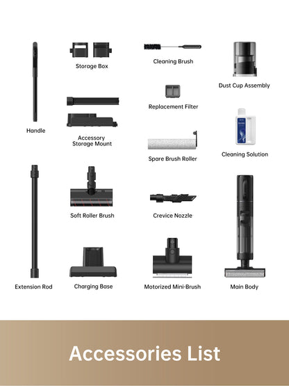 H12 Dual Vacuum Mop Cleaning Bundle, 1 more Filter
