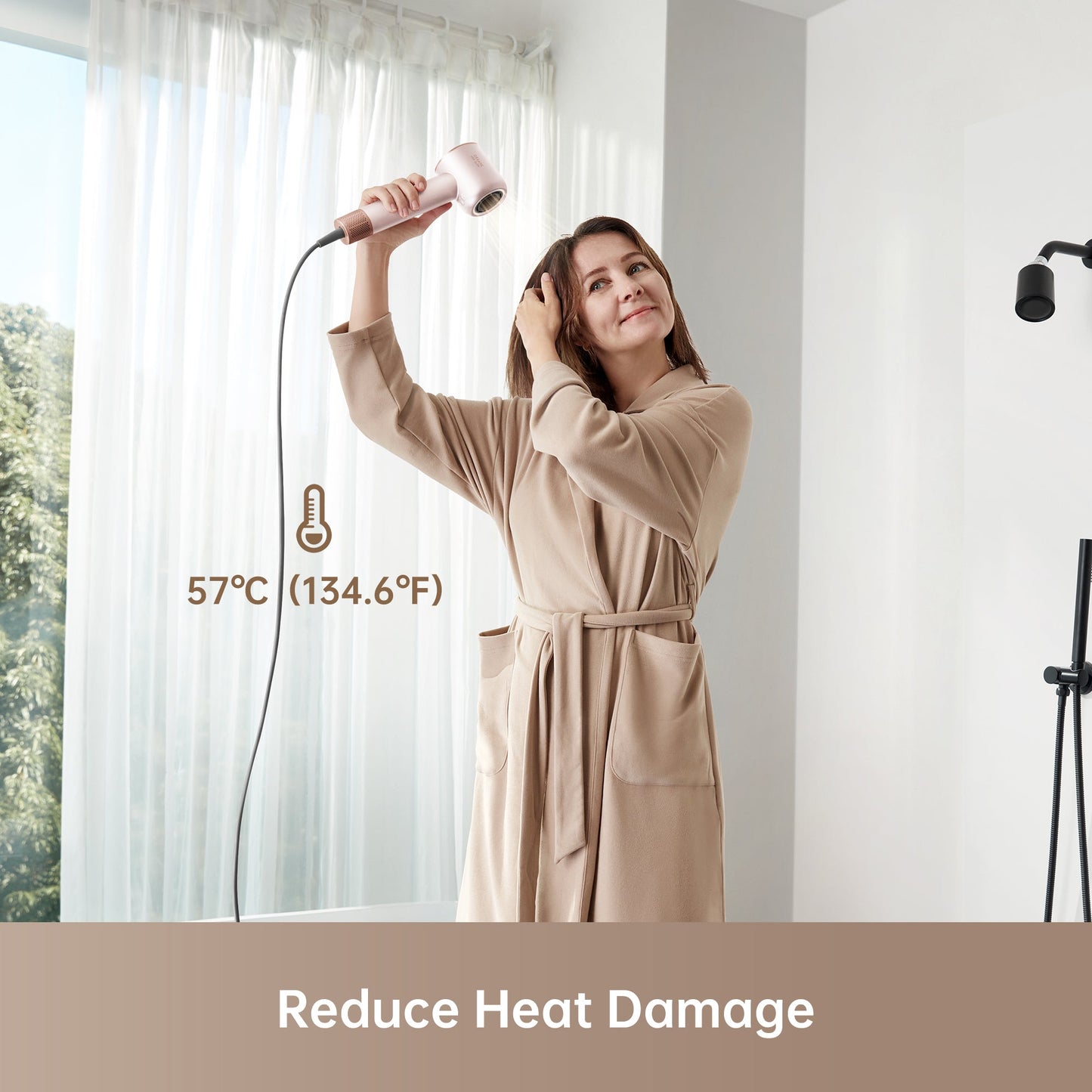 Dreame Glory Pro Hair Dryer, 2 Mins Fast Drying, 4 temperatures and 2 speeds