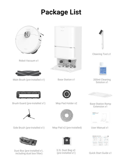 L40 Ultra Robot Vacuum Cleaning Bundle, 3 Extra Dust Bags