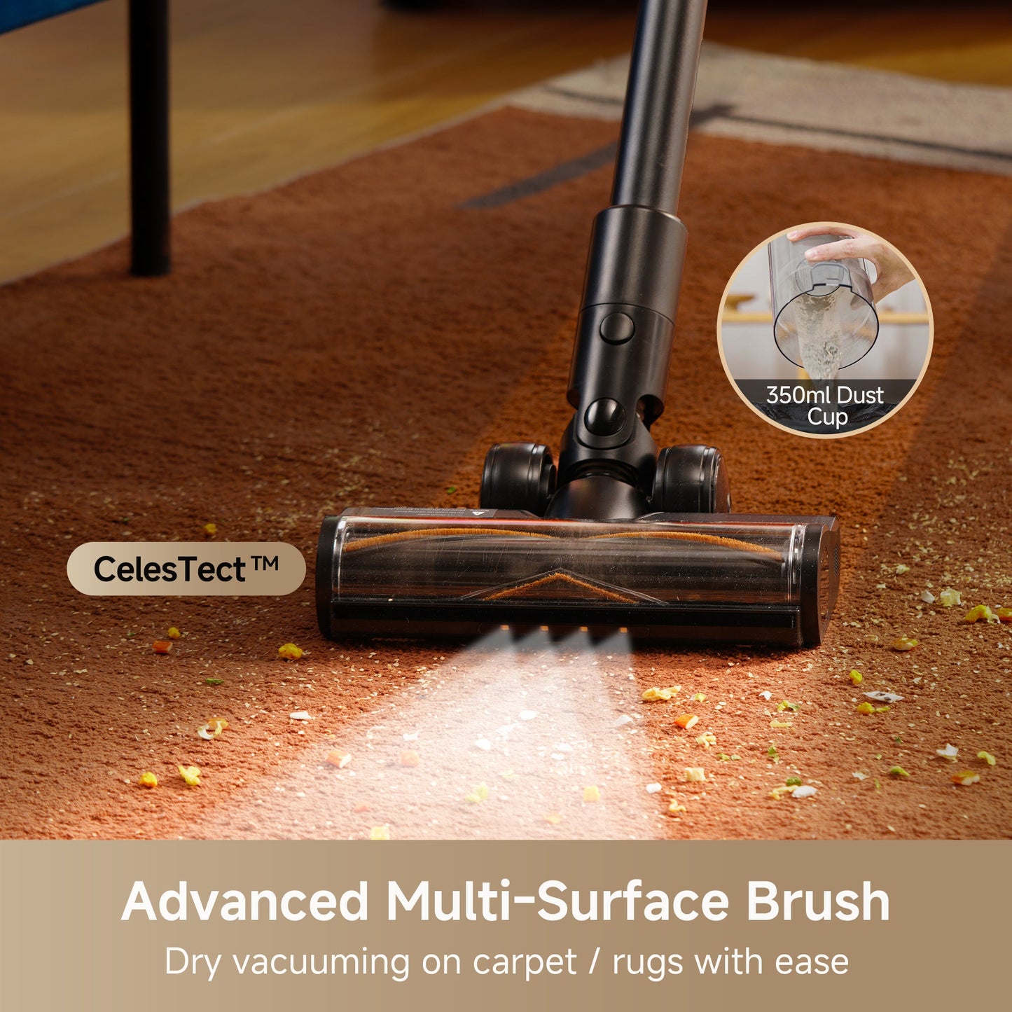 FloorX 302 Combo Floor Cleaner Mop 2-in-1 Cordless Vacuum for Multi-Surface
