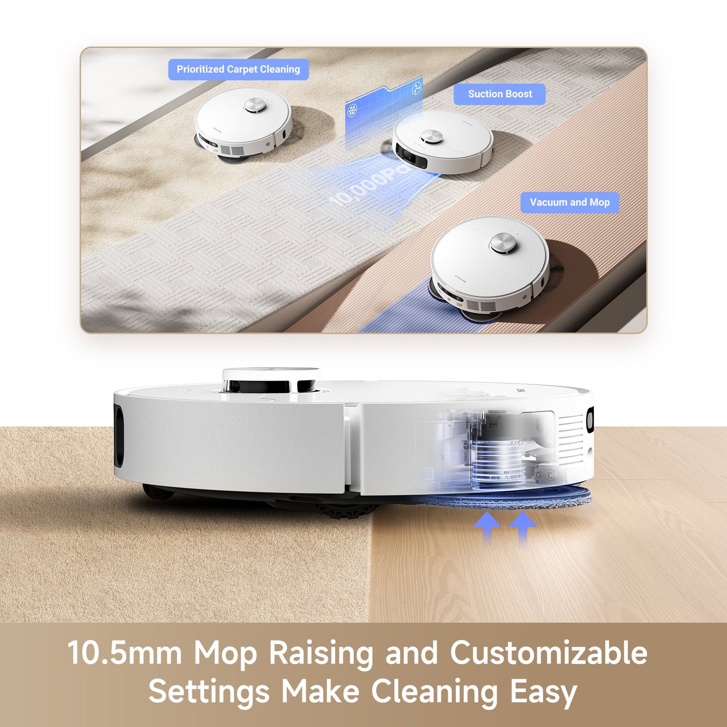 L10s Ultra Gen2 Vacuum and Mop Cleaning Bundle, 3 Extra Dust Bags