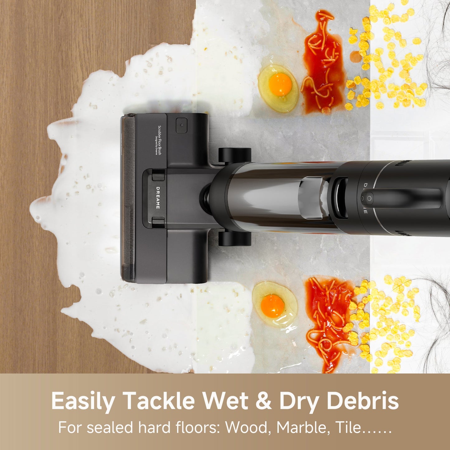 FloorX 302 Combo Floor Cleaner Mop 2-in-1 Cordless Vacuum for Multi-Surface
