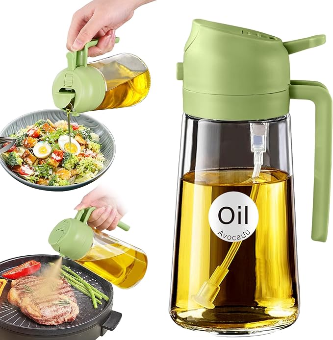 YARRAMATE 16oz/470ml Oil Sprayer for Cooking with Stickers
