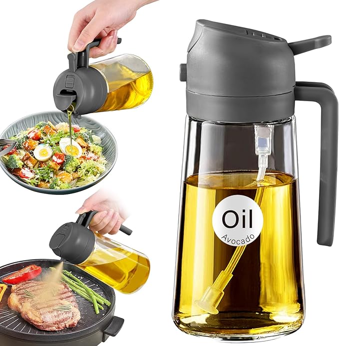YARRAMATE 16oz/470ml Oil Sprayer for Cooking with Stickers