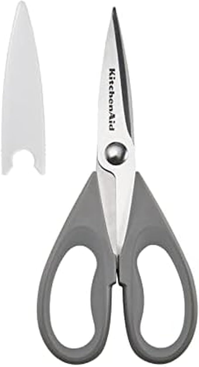 KitchenAid All Purpose Kitchen Shears with Protective Sheath Durable Stainless Steel Scissors