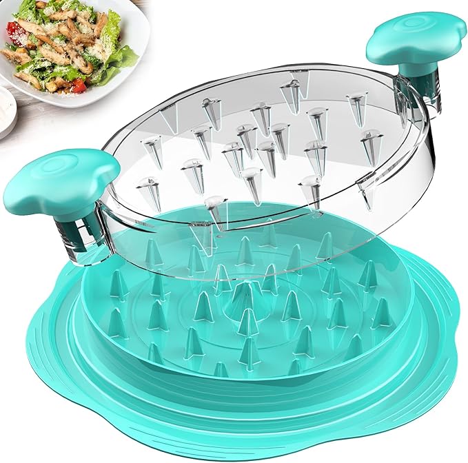 Chicken Shredder Large Chicken Breast Shredder Tool Twist with Brush&Fork