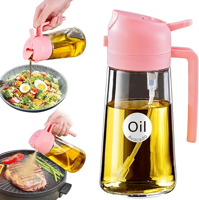 YARRAMATE 16oz/470ml Oil Sprayer for Cooking with Stickers