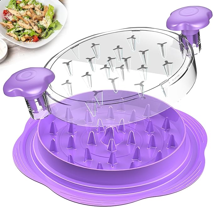 Chicken Shredder Large Chicken Breast Shredder Tool Twist with Brush&Fork