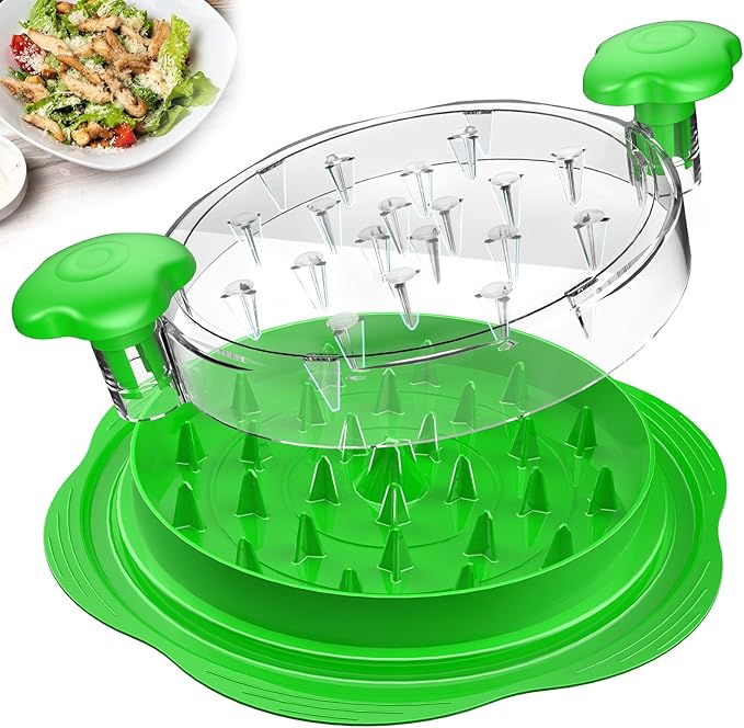Chicken Shredder Large Chicken Breast Shredder Tool Twist with Brush&Fork