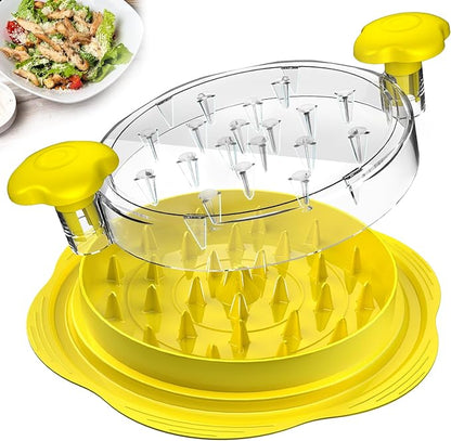 Chicken Shredder Large Chicken Breast Shredder Tool Twist with Brush&Fork