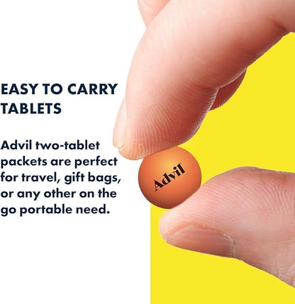 Advil Ibuprofen Tablets, 200 mg Pain Reliever/Fever Reducer (NSAID)