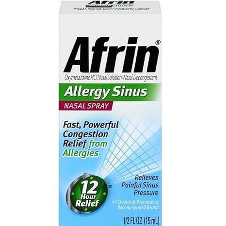 Click to see full view Afrin Nasal Spray 12 Hour Relief, Allergy Sinus