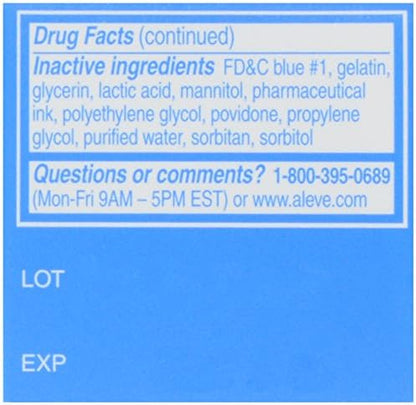Aleve Liquid Gels, 20 ct