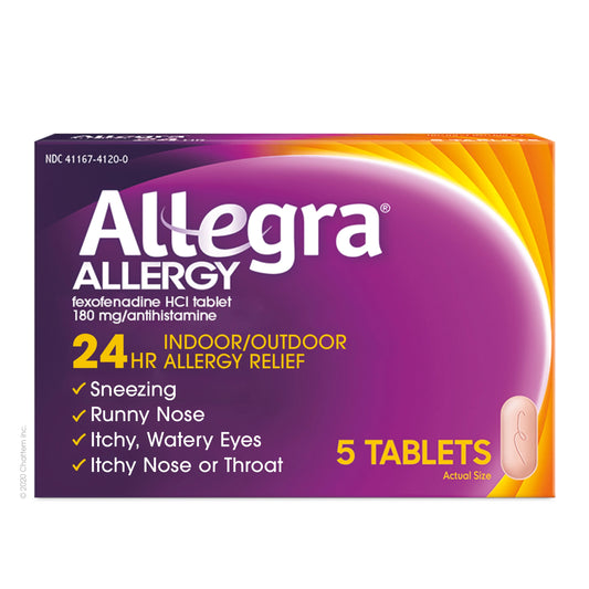 Allegra Adult 24-Hour Allergy Relief Tablets