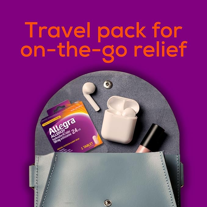 Allegra Adult 24-Hour Allergy Relief Tablets, Non-Drowsy