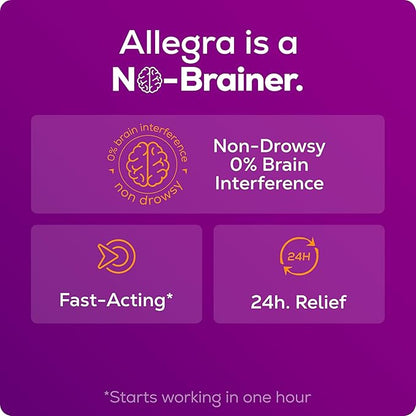 Allegra Adult 24-Hour Allergy Relief Tablets