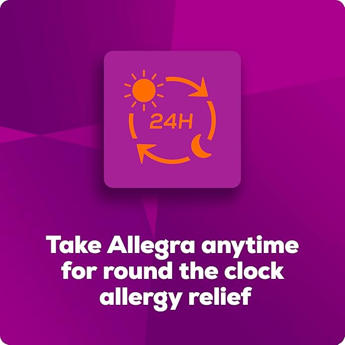 Allegra Adult 24-Hour Allergy Relief Tablets, Non-Drowsy