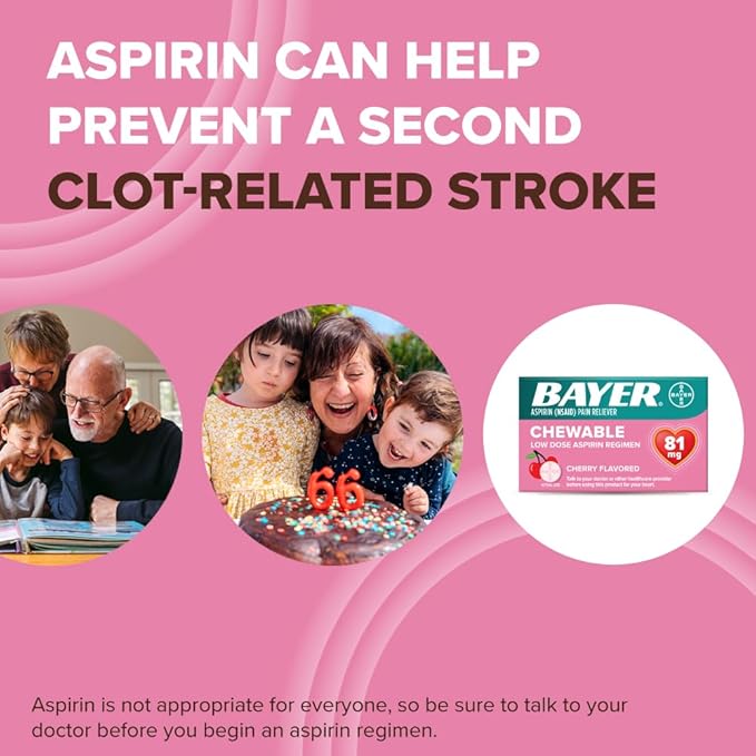 Bayer Aspirin Low Dose 81 mg Chewable Tablets