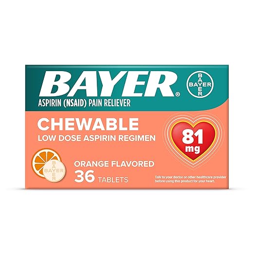 Aspirin Regimen Bayer, 81mg Chewable Tablets