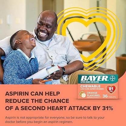 Aspirin Regimen Bayer, 81mg Chewable Tablets