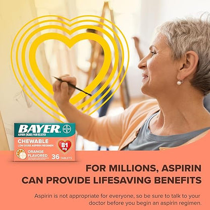 Aspirin Regimen Bayer, 81mg Chewable Tablets