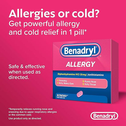 Benadryl Allergy ULTRATAB 60X2 DISPENSIT