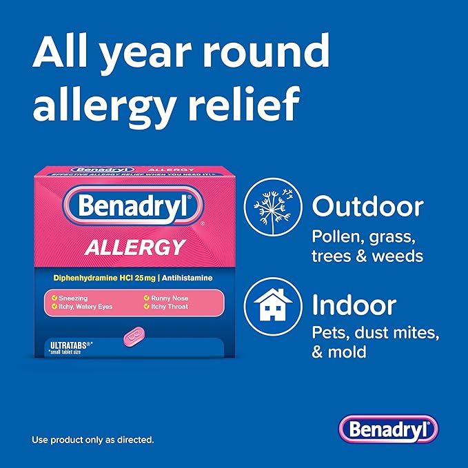 Benadryl Ultra tabs Allergy Relief Medicine