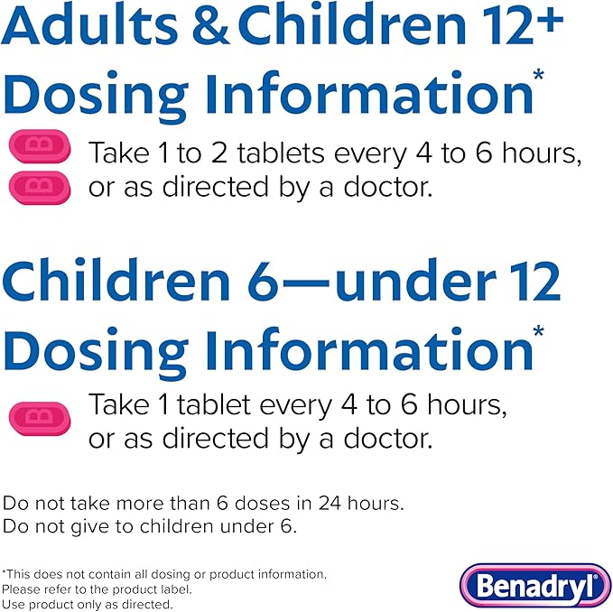 Benadryl Ultra tabs Allergy Relief Medicine