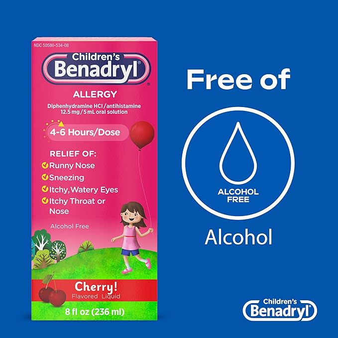 Benadryl Children's Allergy Relief Liquid Medicine