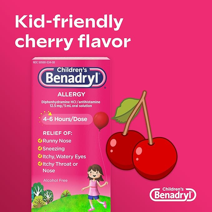 Benadryl Children's Allergy Relief Liquid Medicine