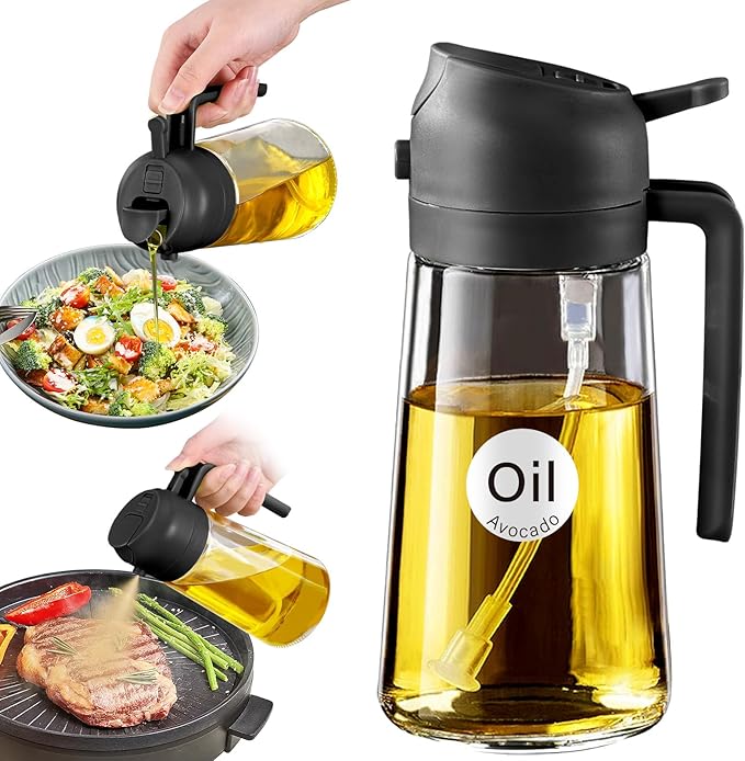 YARRAMATE 16oz/470ml Oil Sprayer for Cooking with Stickers